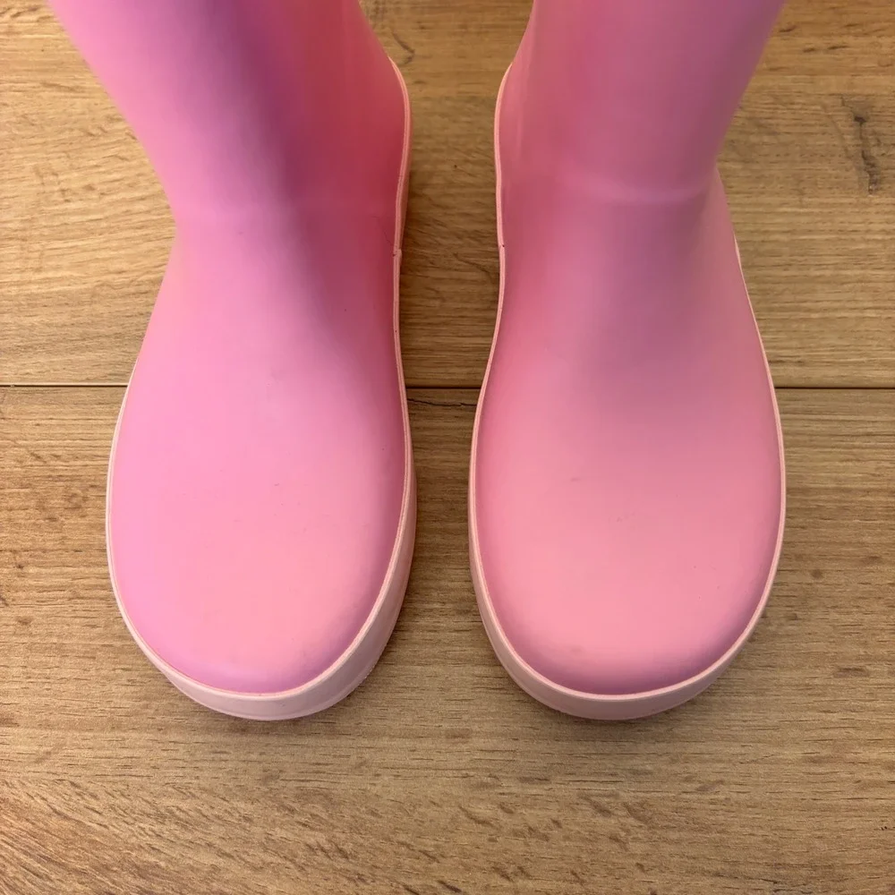 HARPER CANYON Audra Rain Boots Pink Kids Size 12 Waterproof Rubber Slip On